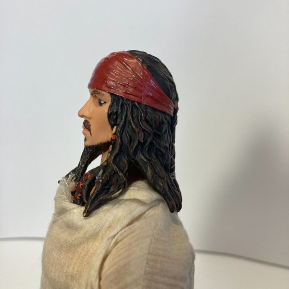 Disney Vintage Captain Jack Sparrow Figure Pirates of the Caribbean Zizzle 12'' - Picture 6 of 10
